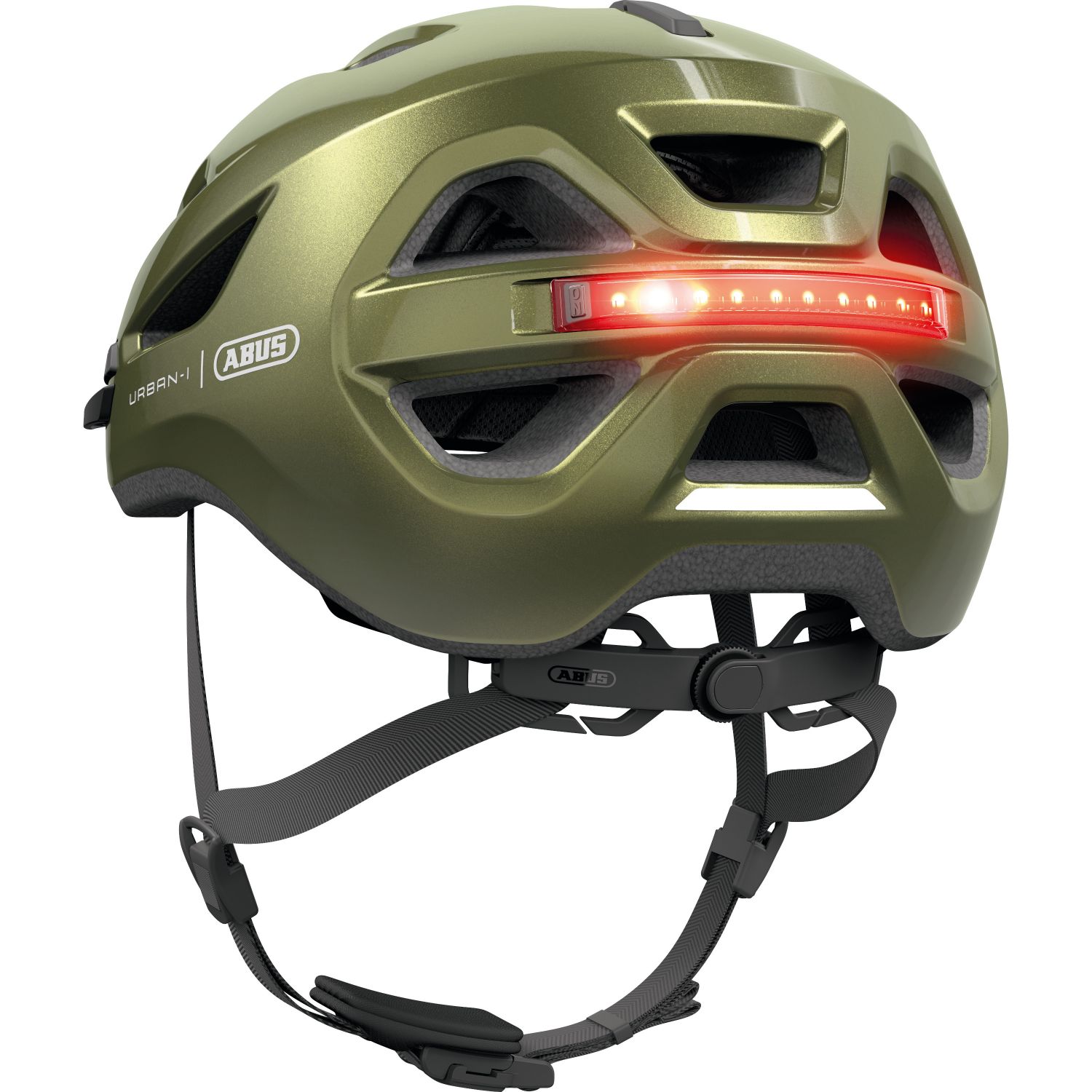 ABUS Urban-I 4.0, kask rowerowy, zielony