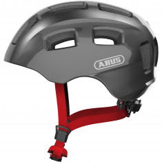 Abus Youn-I 2.0, casco da bici, junior, grigio