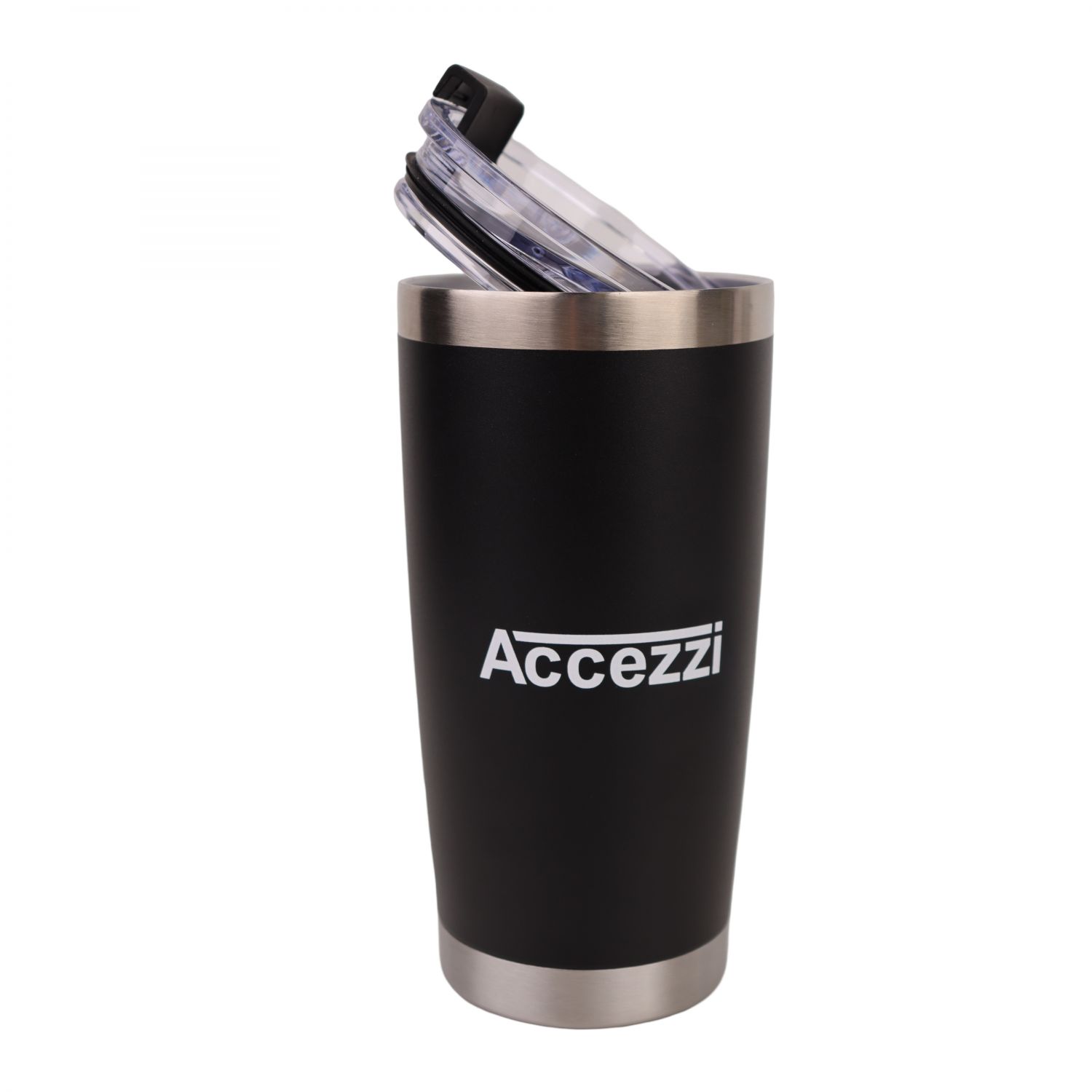 Accezzi 20oz stainless steel tumbler, black