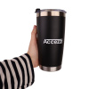 Accezzi 20oz stainless steel tumbler, black