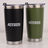Accezzi 20oz stainless steel tumbler, black