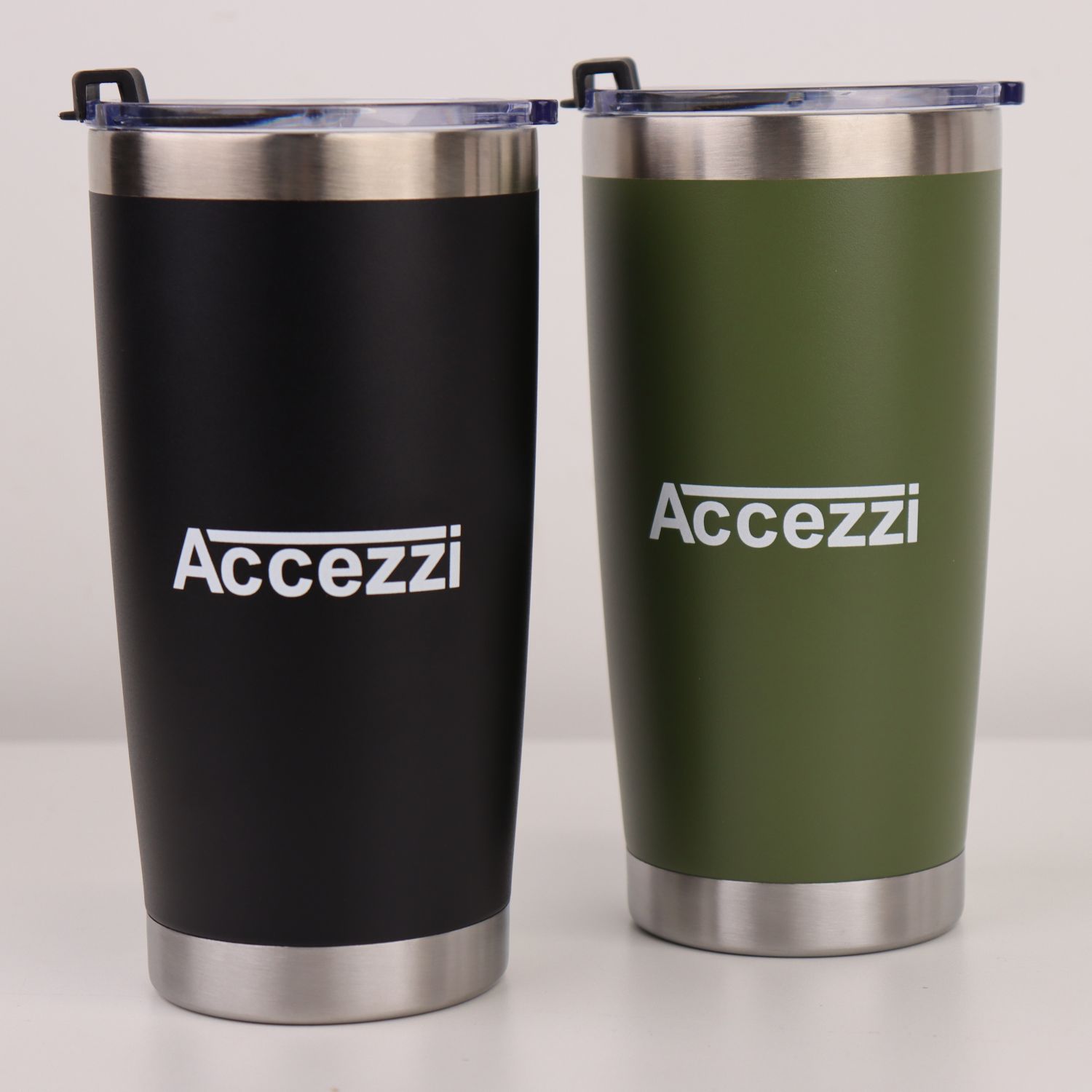 Accezzi 20oz stainless steel tumbler, black
