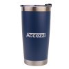 Accezzi 20oz stainless steel tumbler, navy blue