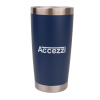 Accezzi 20oz stainless steel tumbler, navy blue