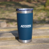 Accezzi 20oz stainless steel tumbler, navy blue