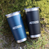 Accezzi 20oz stainless steel tumbler, navy blue