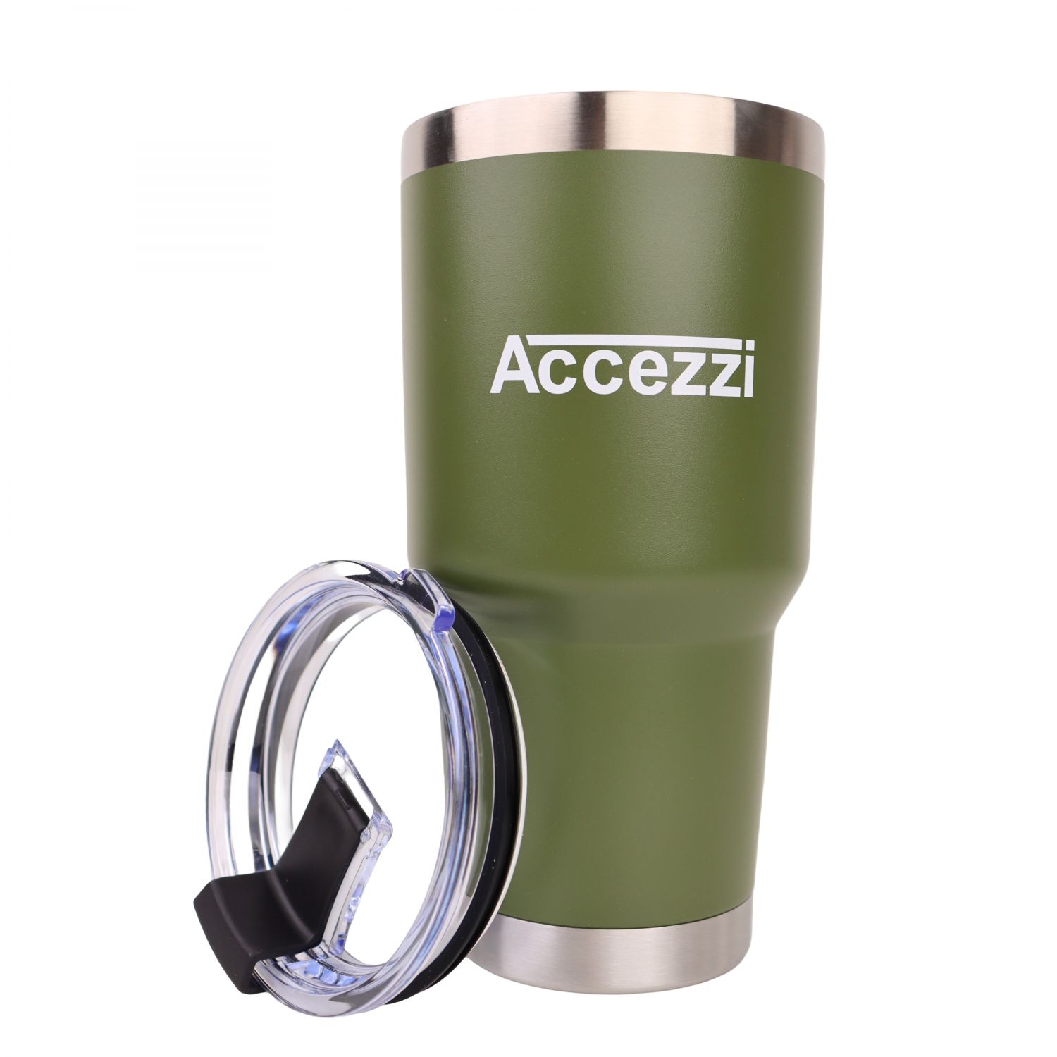 Accezzi 30oz stainless steel tumbler, army green