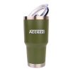Accezzi 30oz stainless steel tumbler, army green