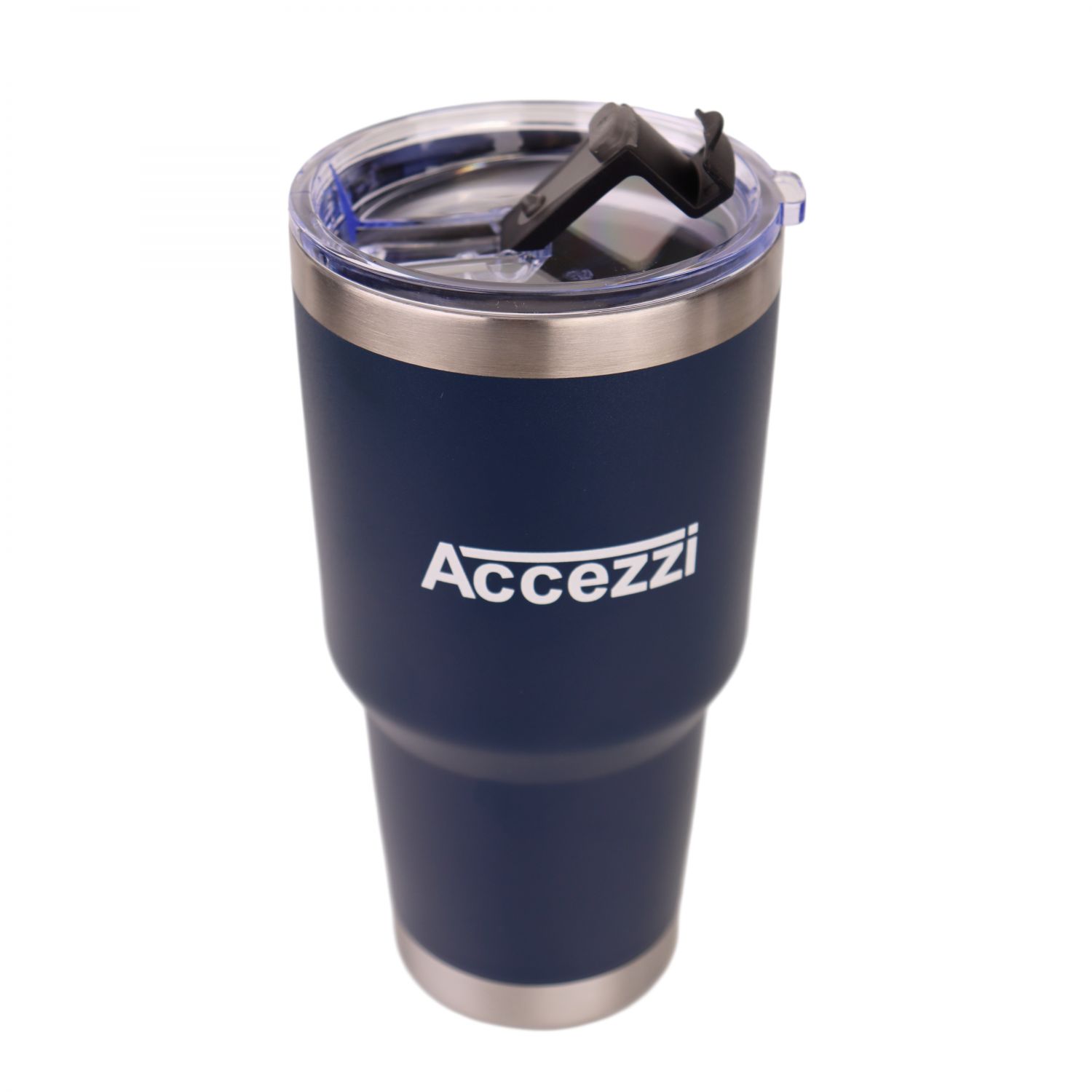 Accezzi 30oz stainless steel tumbler, navy blue