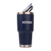 Accezzi 30oz stainless steel tumbler, navy blue