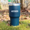 Accezzi 30oz stainless steel tumbler, navy blue