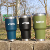Accezzi 30oz stainless steel tumbler, navy blue