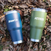 Accezzi 30oz stainless steel tumbler, Skisport.dk, navy blue