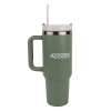 Accezzi 40oz stainless steel tumbler, bay leaf