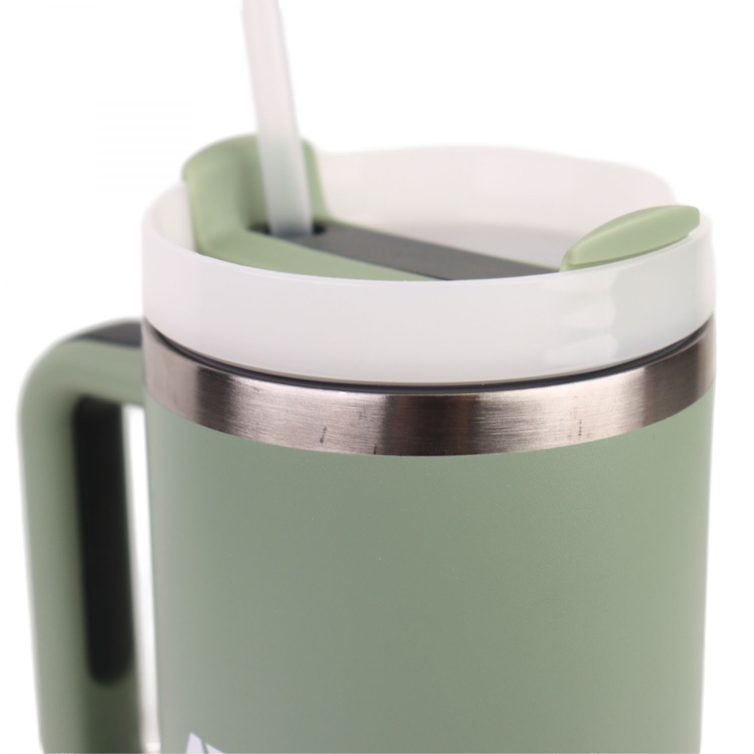 Accezzi 40oz stainless steel tumbler, bay leaf