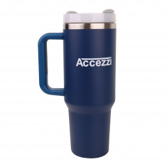 Accezzi 40oz stainless steel tumbler, denim