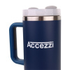 Accezzi 40oz stainless steel tumbler, denim