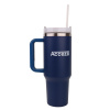 Accezzi 40oz stainless steel tumbler, denim