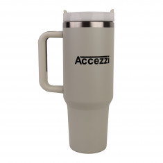 Accezzi 40oz stainless steel tumbler, dune