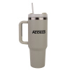 Accezzi 40oz stainless steel tumbler, dune