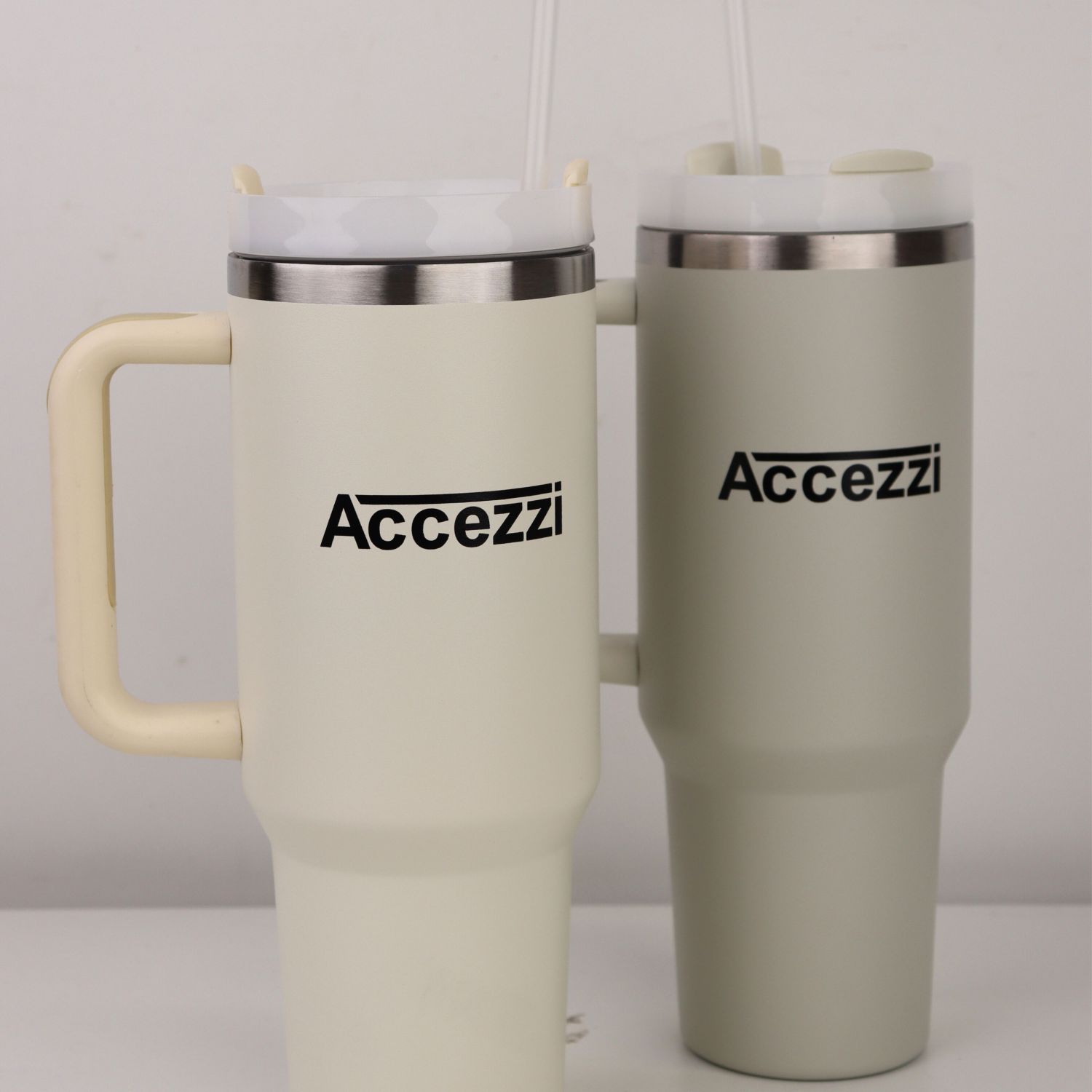 Accezzi 40oz stainless steel tumbler, dune