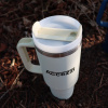 Accezzi 40oz stainless steel tumbler, dune
