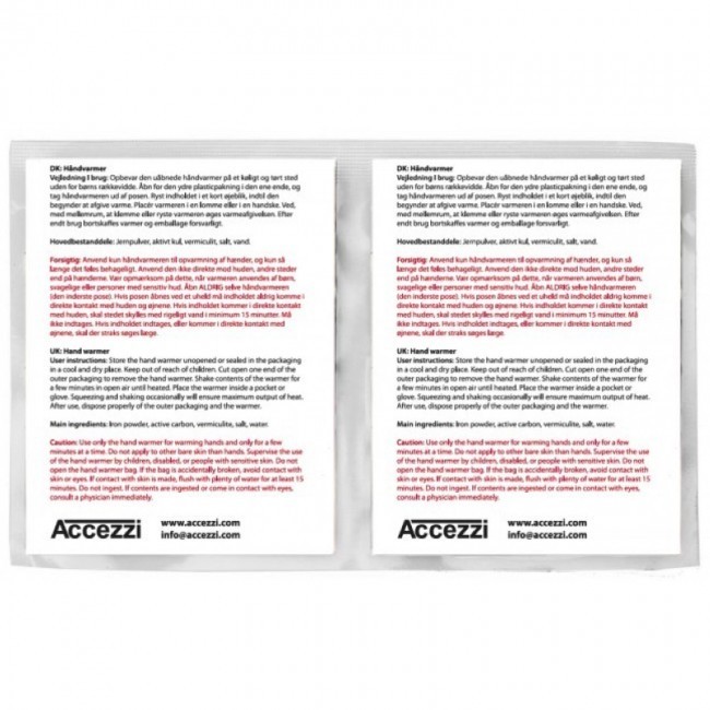 Accezzi aquecedor de mãos, 180 pares