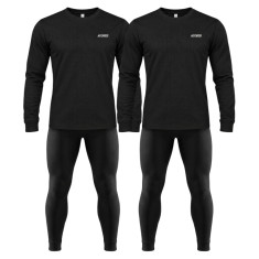 Accezzi Baselayer, alusasu, 2 sarjaa, miesten, musta