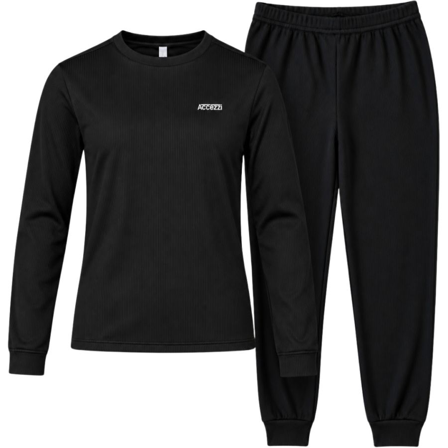 Accezzi Baselayer, bielizna termoaktywna, damska, czarna
