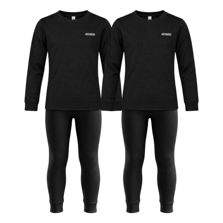 Accezzi Baselayer, funkční prádlo, 2 sady, junior, černé