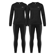 Accezzi Baselayer, skiundertøj, 2 sæt, dame, sort
