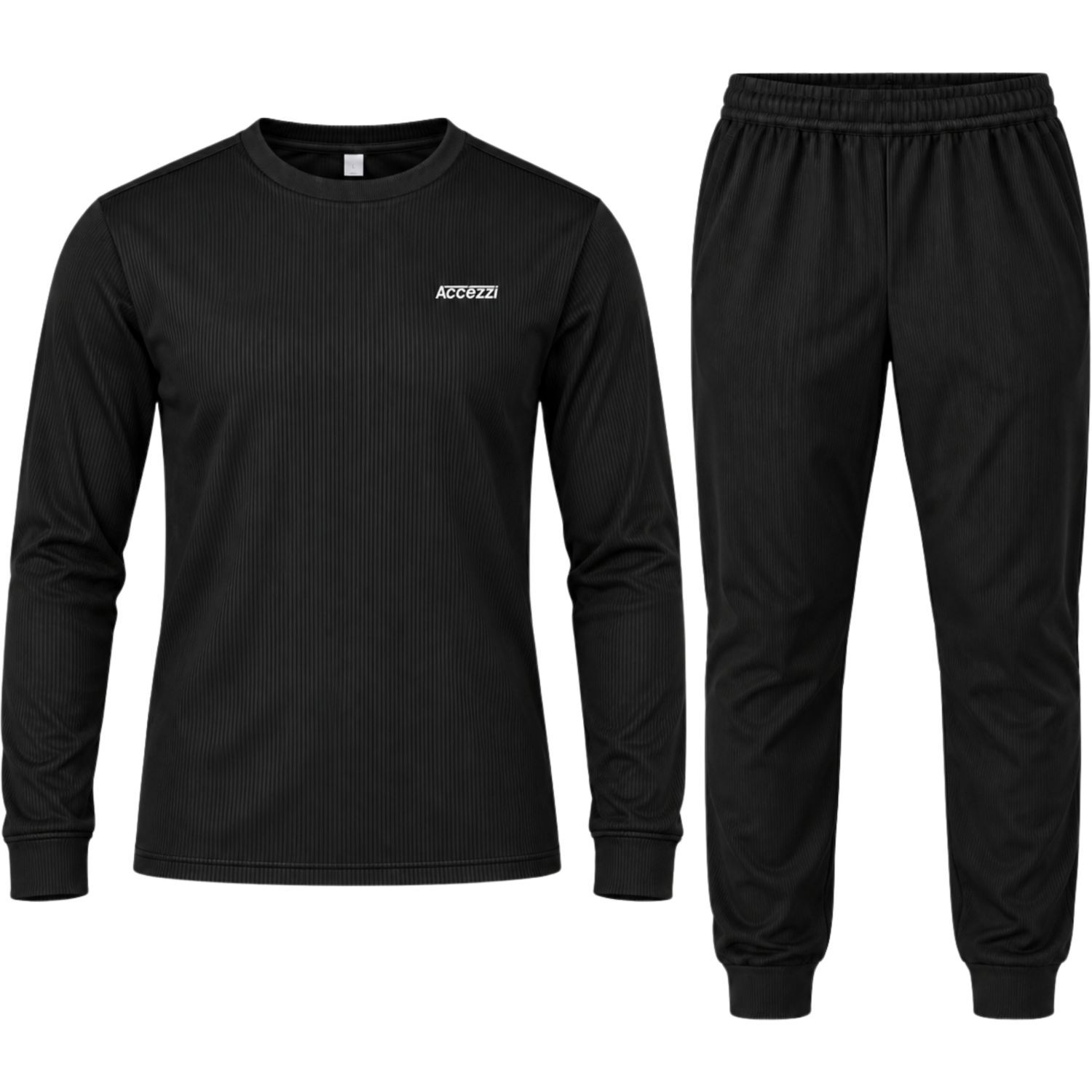 Accezzi Baselayer, Skiunterwäsche, Herren, schwarz