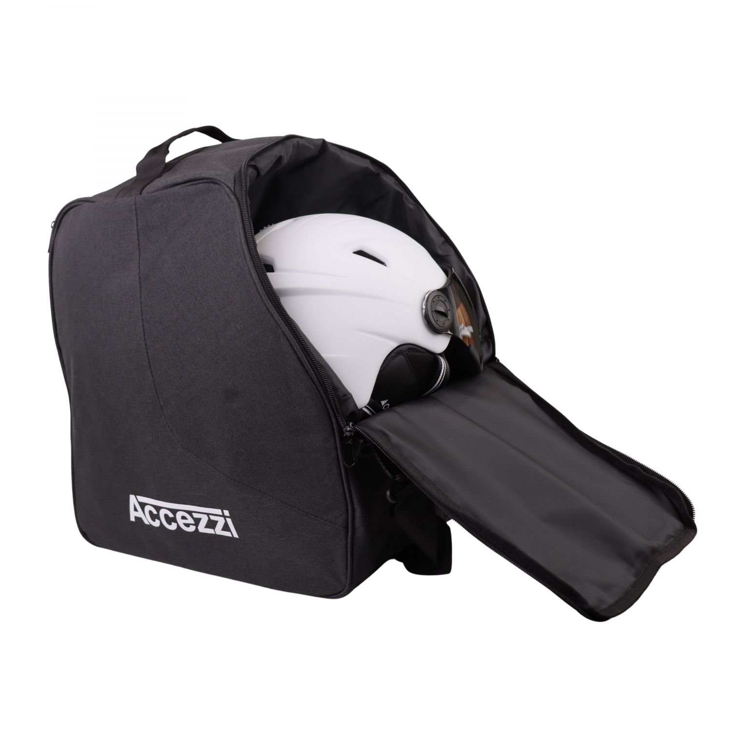Accezzi boot and helmet bag, black