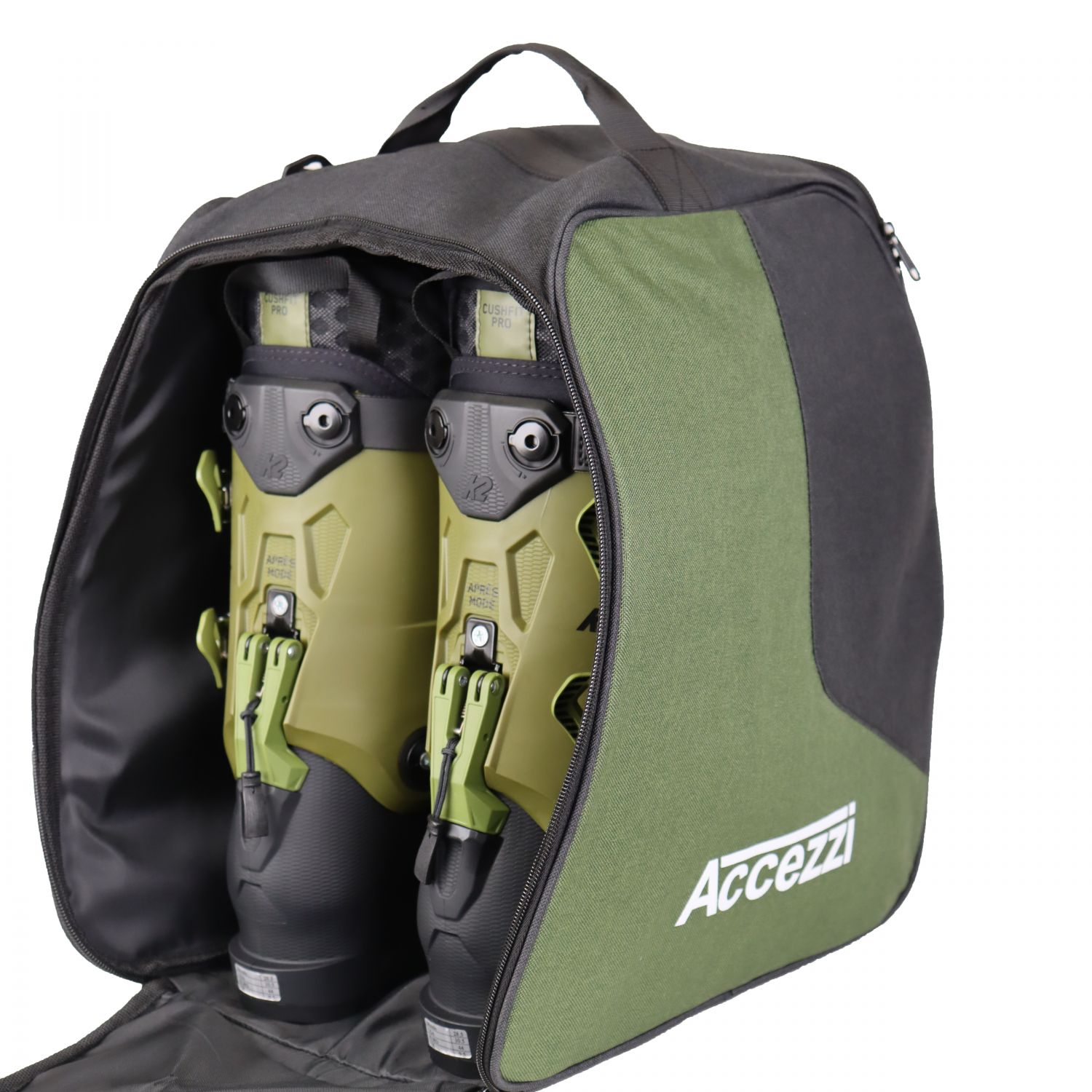 Accezzi boot and helmet bag, dark green