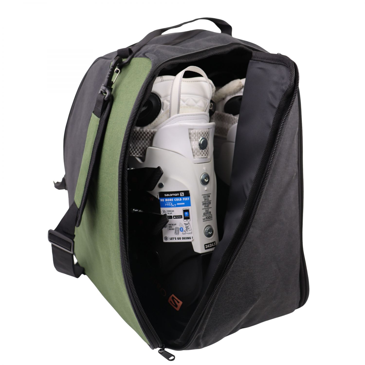 Accezzi boot and helmet bag, dark green