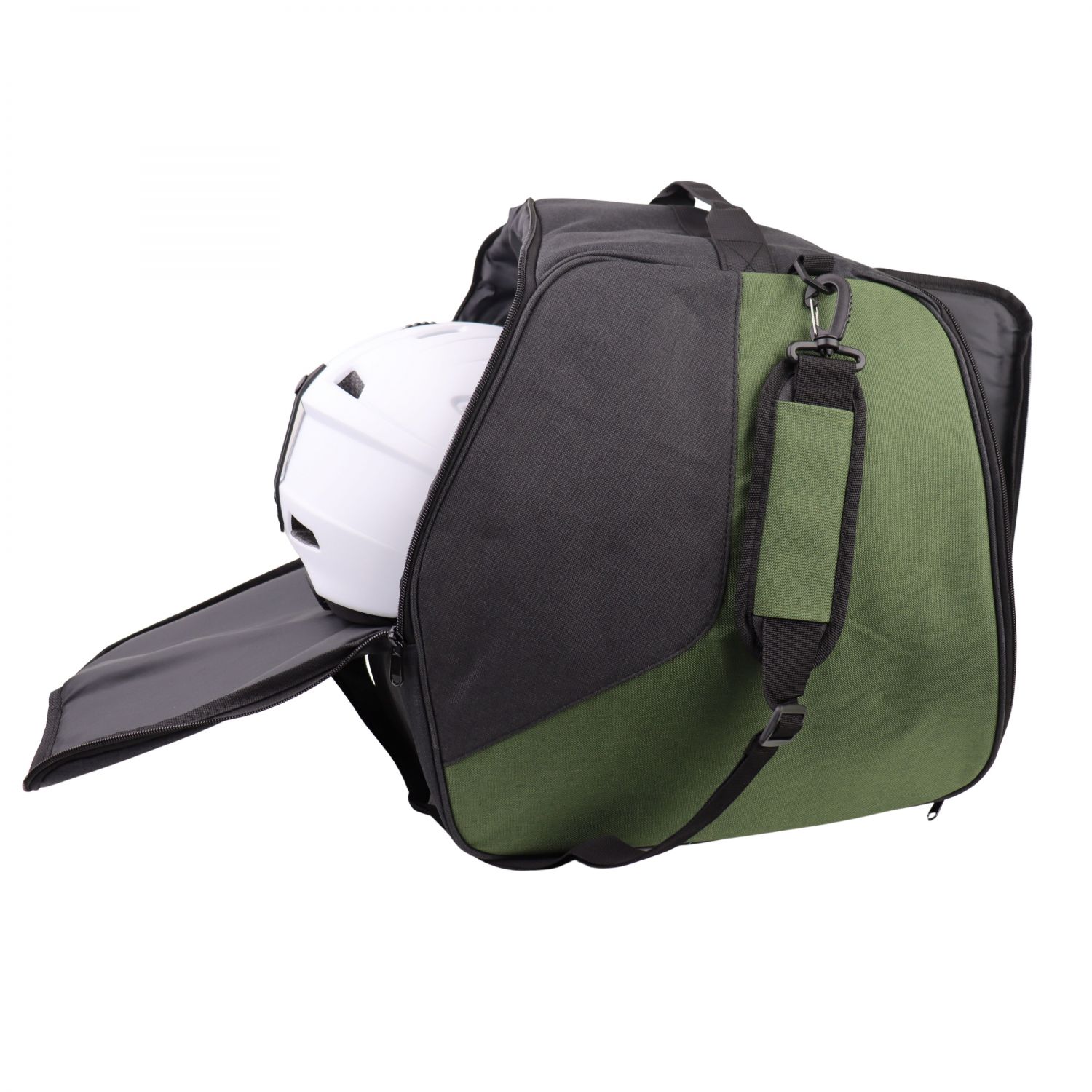 Accezzi boot and helmet bag, dark green