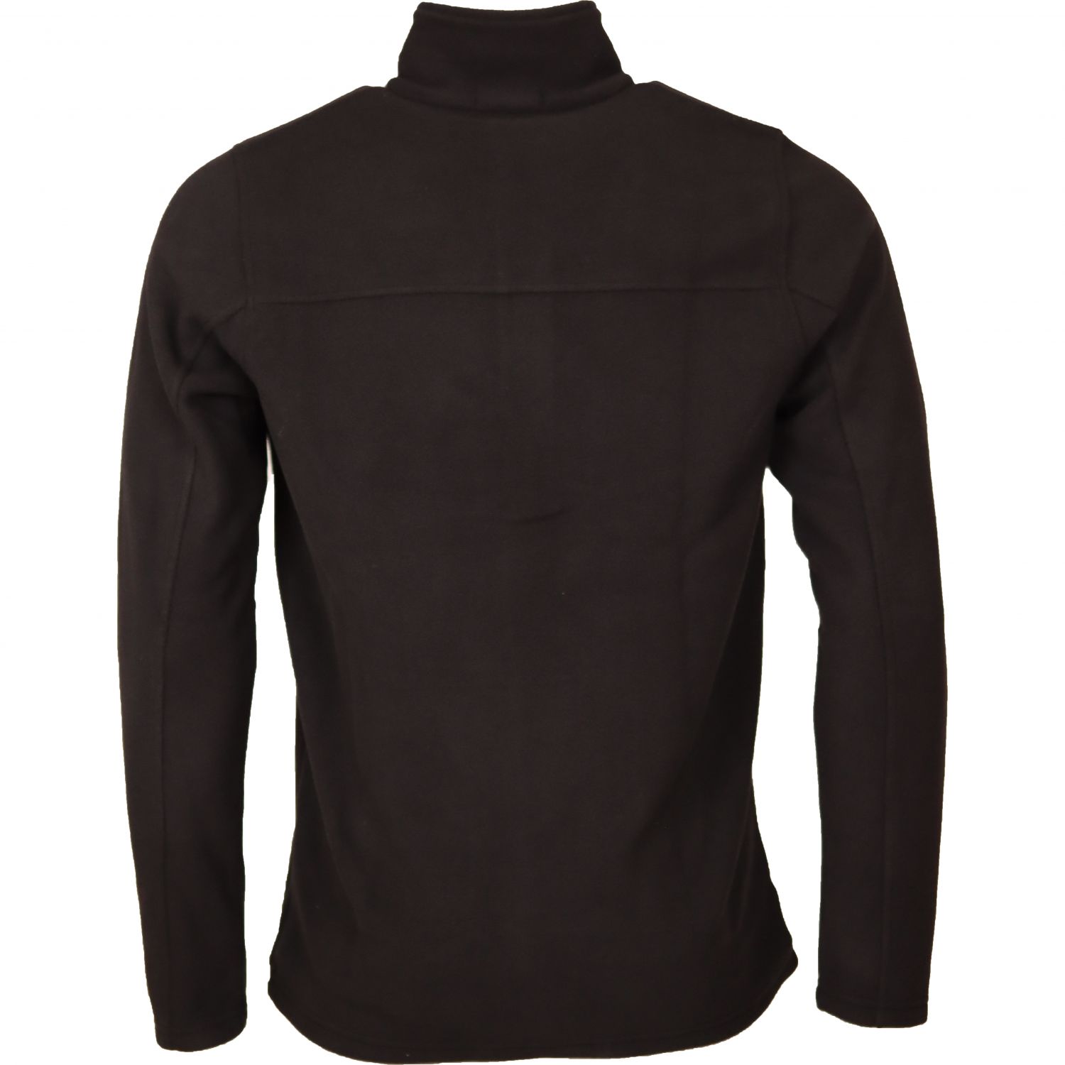 Accezzi fleece 1/2 zip, men, black, 2-pack