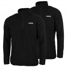 Accezzi fleecová mikina, pánska, čierna, 2-pack