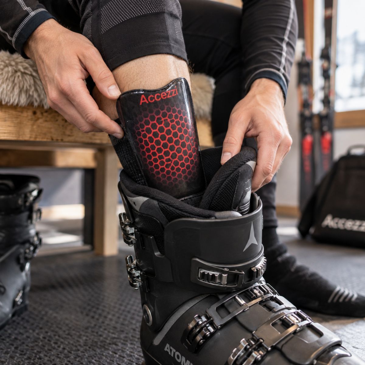 Accezzi Gel Pad, nero/rosso