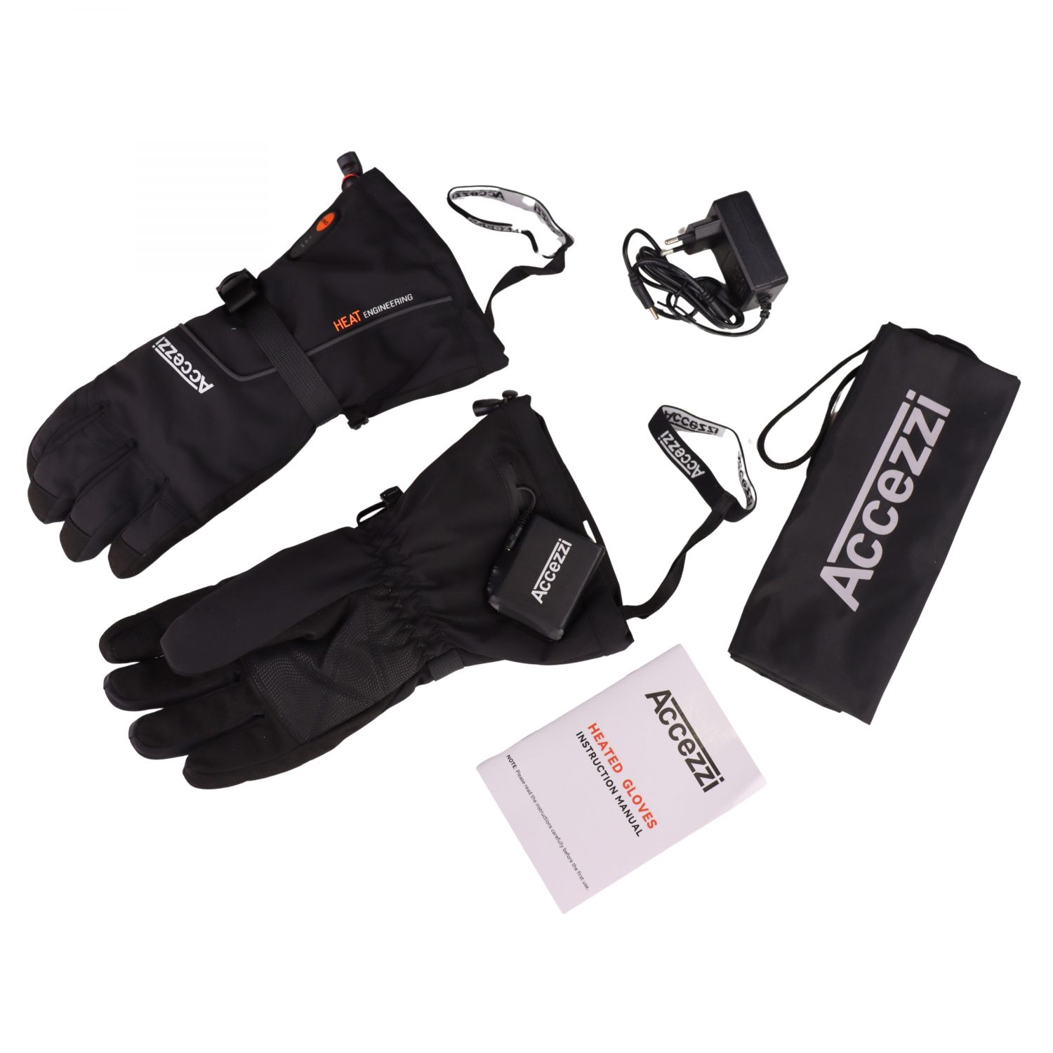 Accezzi Heat Gloves, beheizte Handschuhe, schwarz