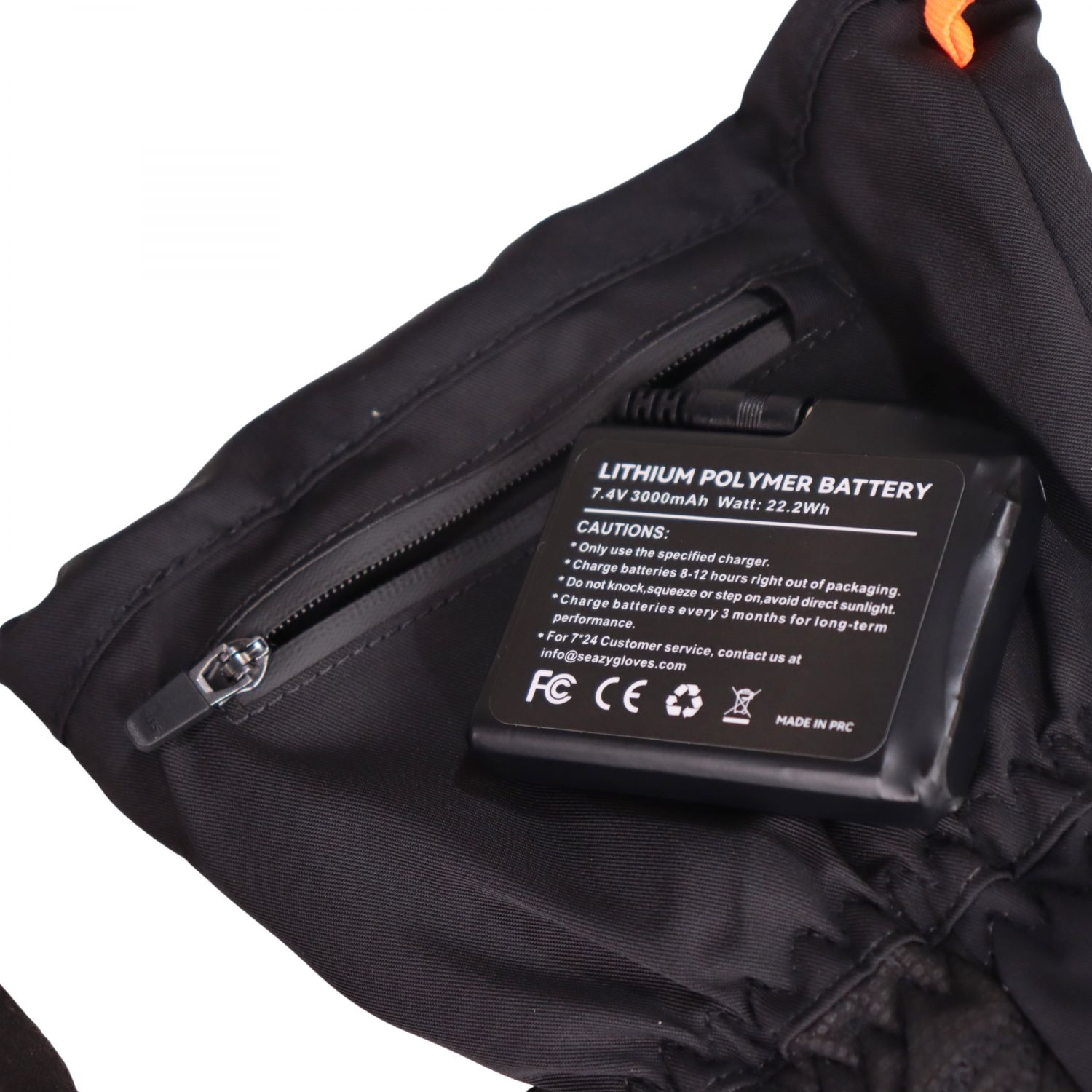 Accezzi Heat Mittens, guanti termici. Include batteria e caricabatterie