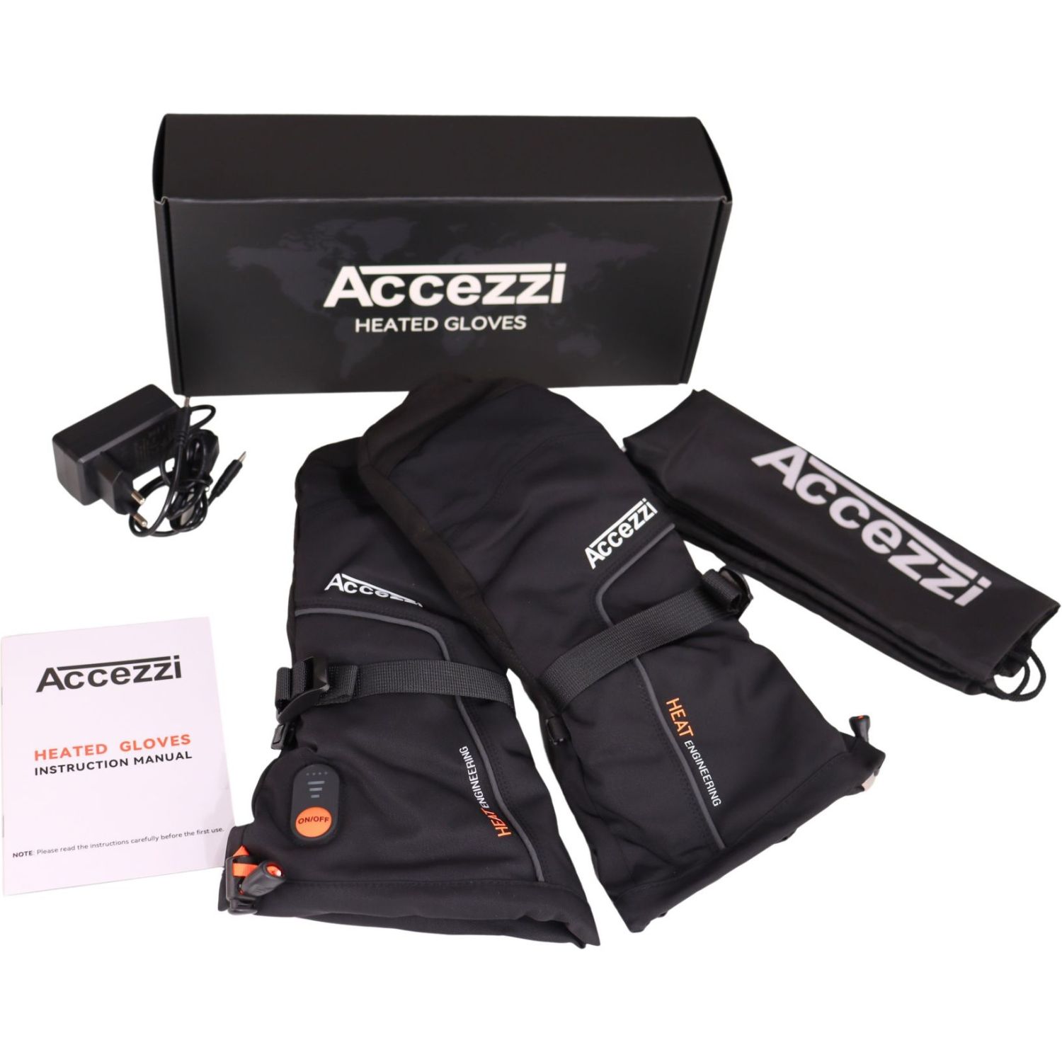 Accezzi Heat Mittens, varmeluffer. Inkl. batteri og oplader