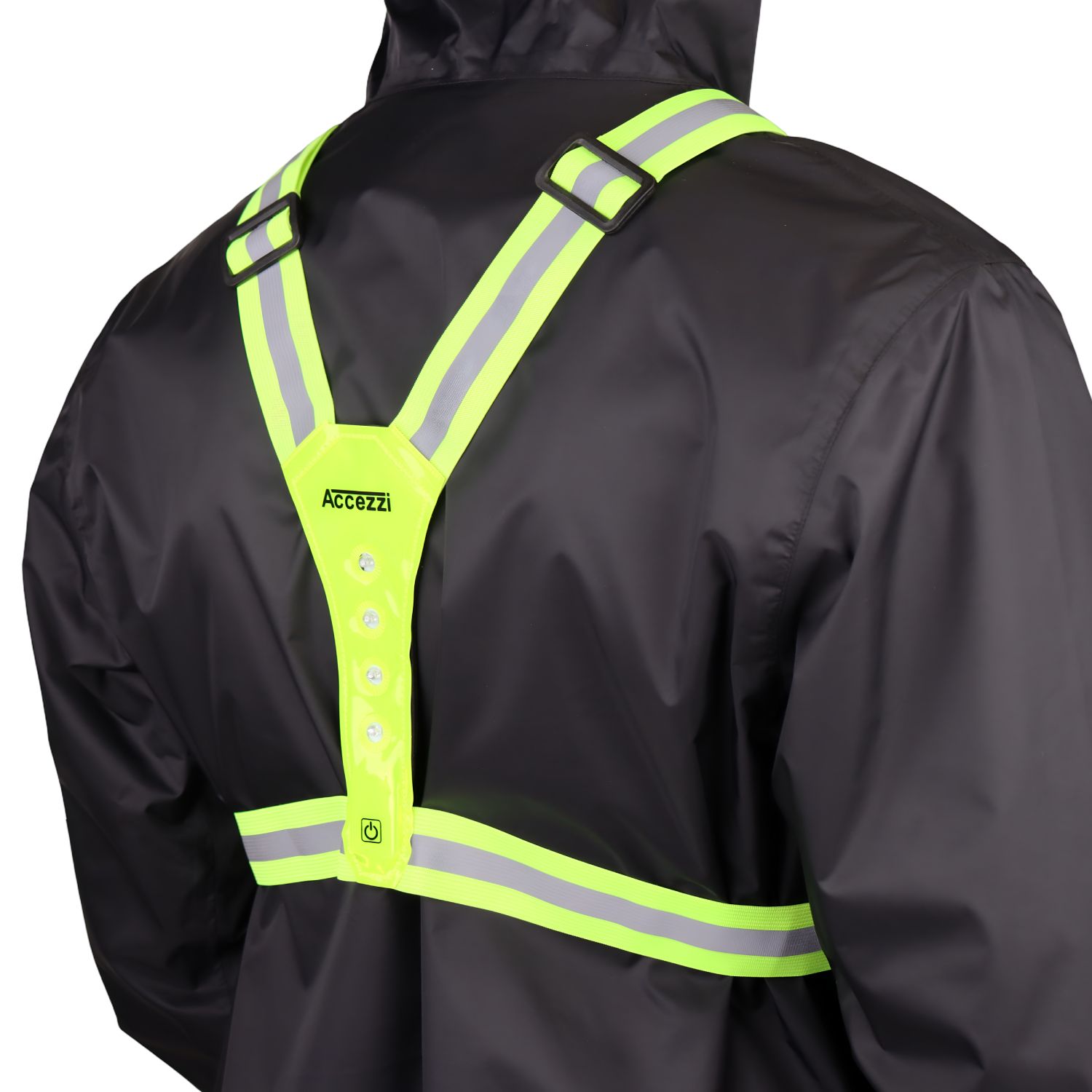 Accezzi LED refleksvest, grøn