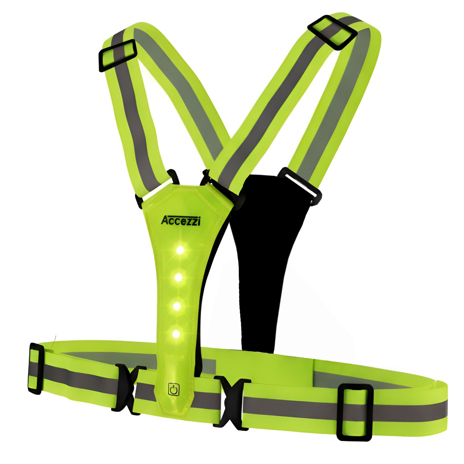 Accezzi LED refleksvest, grøn