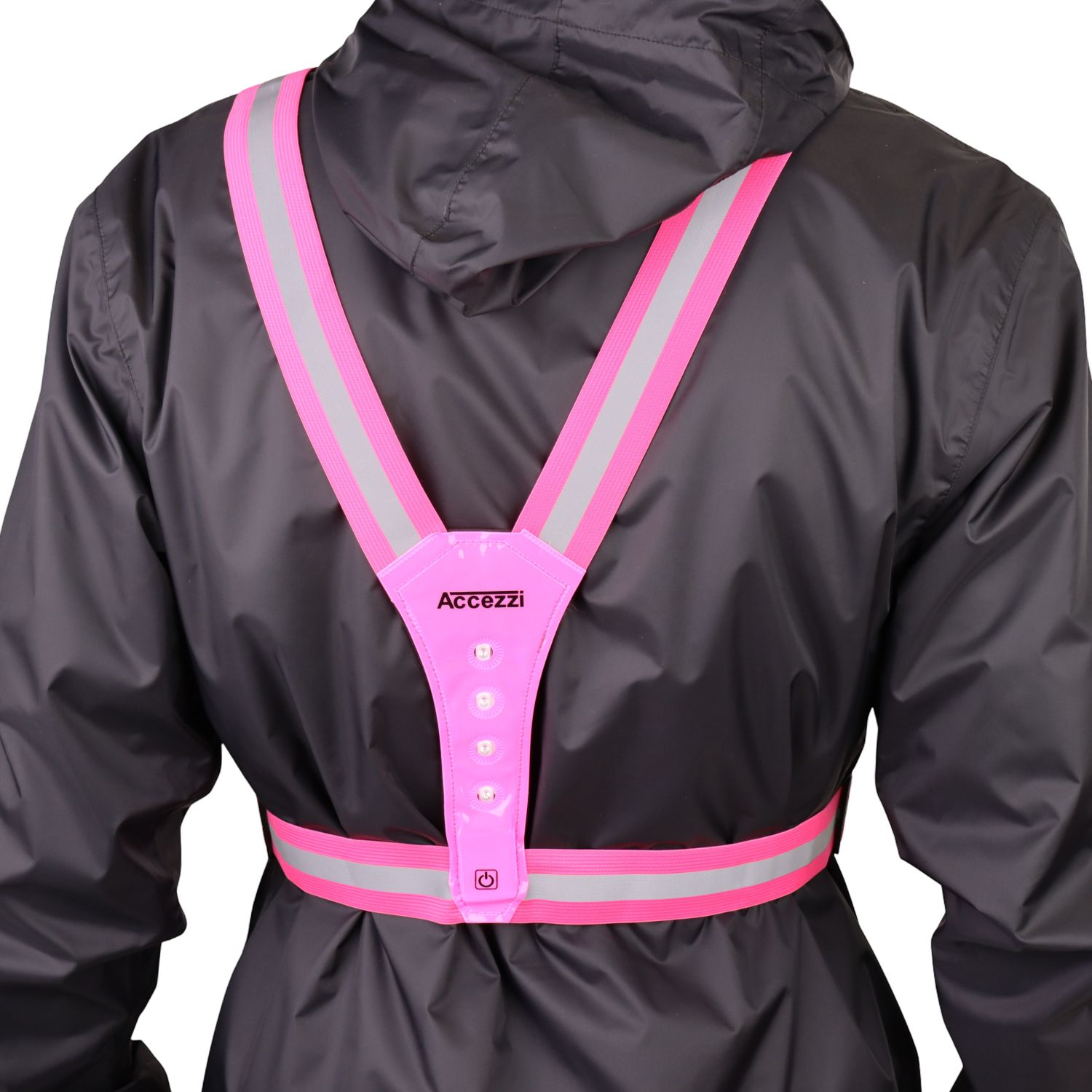 Accezzi LED refleksvest, pink
