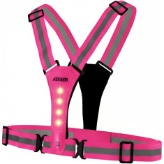Accezzi LED-Warnweste, pink