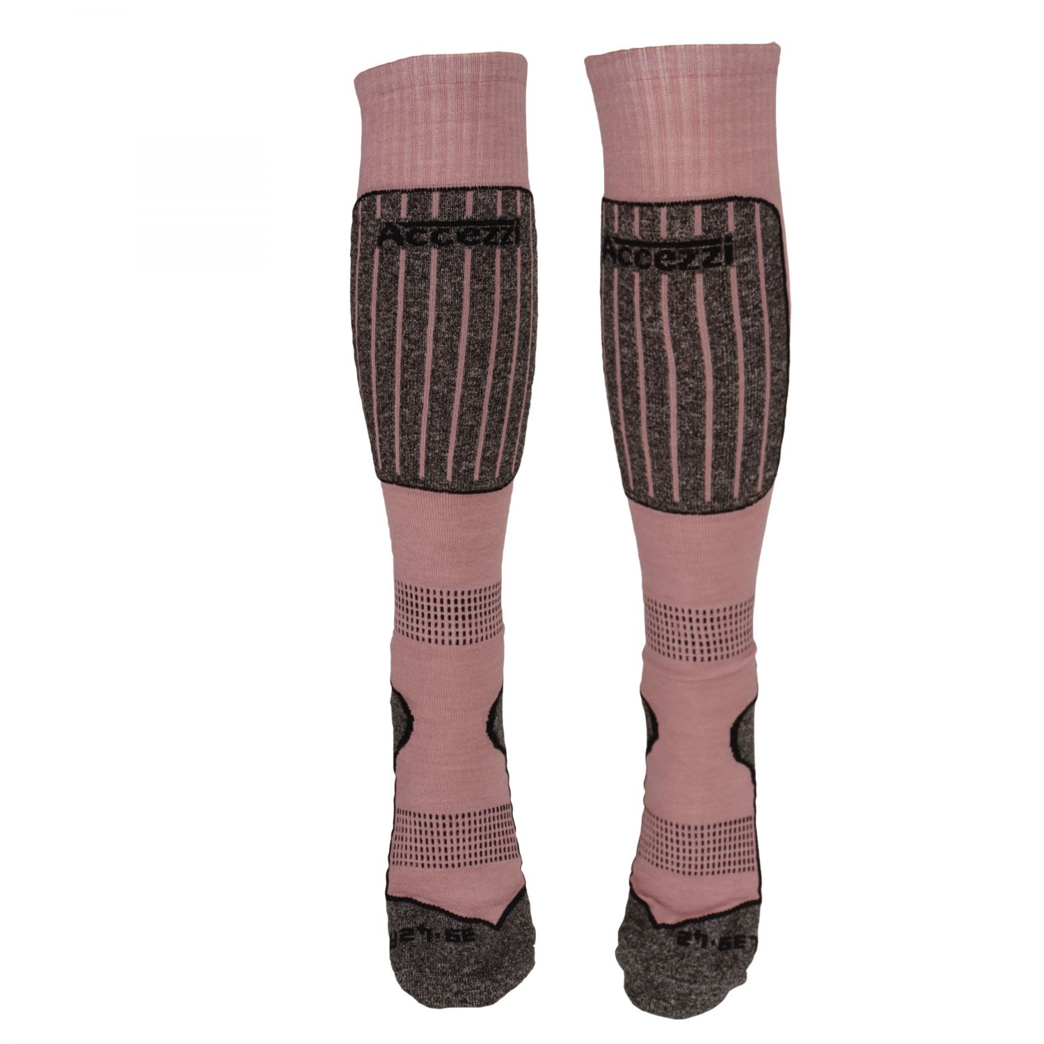 Accezzi Merino 20, chaussettes de ski, femmes, 3 paires, rose