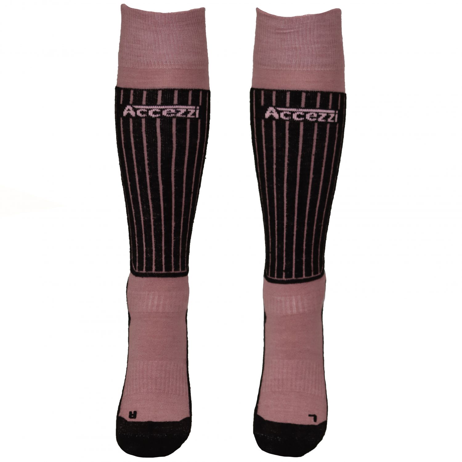 Accezzi Merino 20, chaussettes de ski, femmes, rose