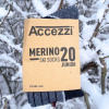 Accezzi Merino 20, chaussettes de ski, junior, noir