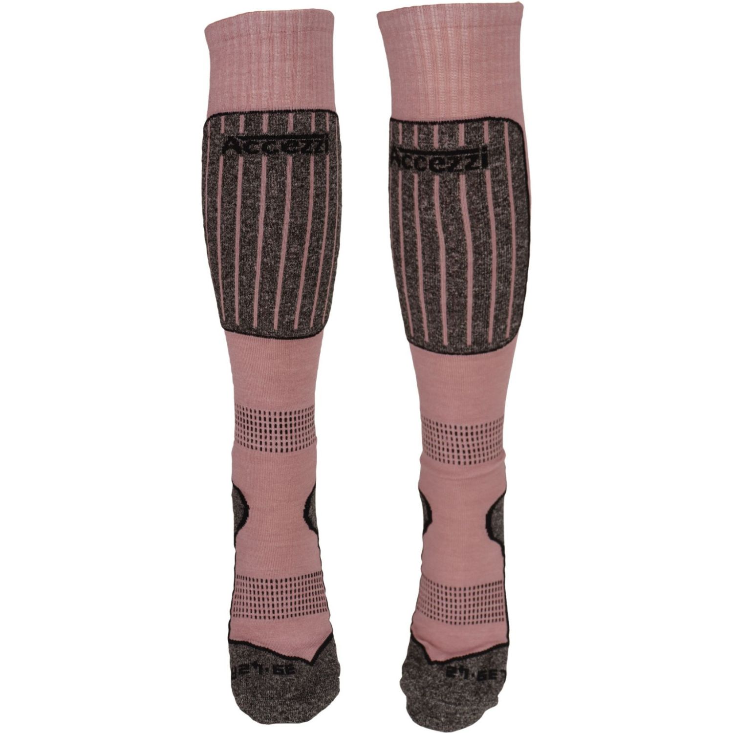 Accezzi Merino 20, meias de esqui, mulheres, 3 pares, cor-de-rosa